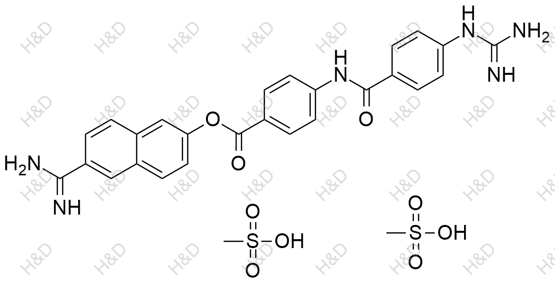 萘莫司他杂质21（双甲磺酸盐）